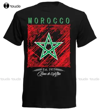 2019 Moterų Mados Tshirts Juokinga Streetwear Prekės ženklo Drabužių Marokko Moterų Futbolininkas Est. 1955 Moroccoprinted T Marškinėliai Tee Cool