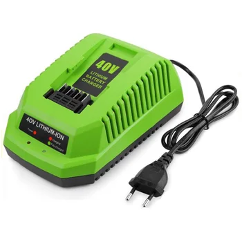40V Ličio Baterijos Įkroviklio GreenWorks 29482 G-MAX 40V Li-Ion Baterija 29472 29482 29652 G40825 ES Plug