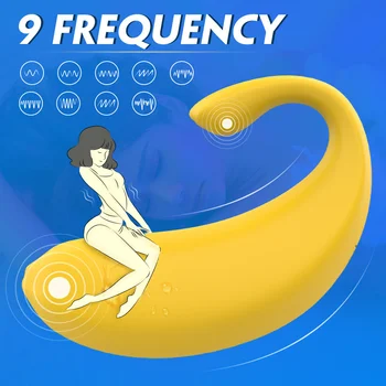 Bananų Nematomas Dėvėti Kelnaitės Vibratorius Poroms 9 Režimu G Spot Makšties Kamuolys Išangę Tarpvietės Clit Skatinti Sekso Žaislai moterims 18