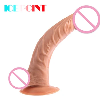 ICEPOINT didelis Dildo ne vibratorius siurbtukas tikroviškas dildo didžiulis arklys vibratorių ne vibratoriai suaugusiųjų žaislai, žaislai moteris, sekso parduotuvė
