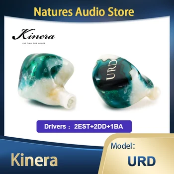 Kinera URD 2EST 2DD 1BA HIFI IEM In-Ear Stebėti Šeimyna ausinės Ausinių 2,5 mm 3,5 mm 4.4 mm, su Nuimamu 0.78 mm Kabelio